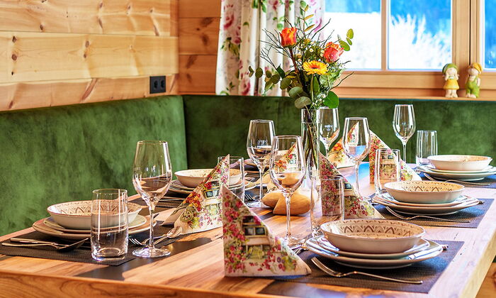 gemütliche Sitzecke im Chalet Köck
