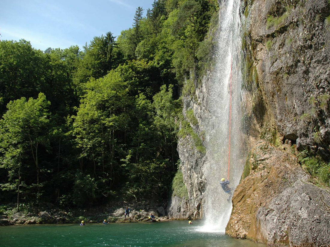 Canyoning beim Salza Stausee
